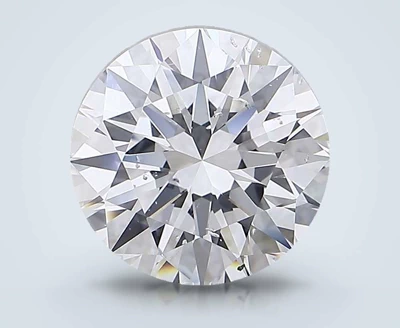 4.71ct D SI2 Rare Carat Ideal Cut Round Diamond