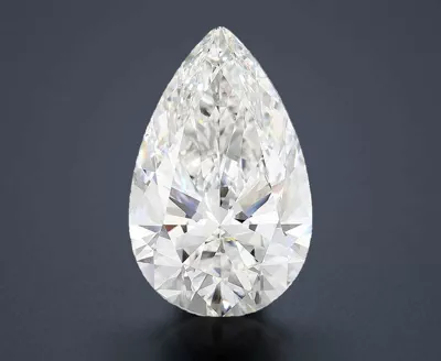 12.22ct F VVS2 Rare Carat Ideal Cut Pear Lab Grown Diamond