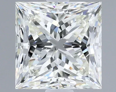 2.01ct J SI1 Rare Carat Ideal Cut Princess Diamond