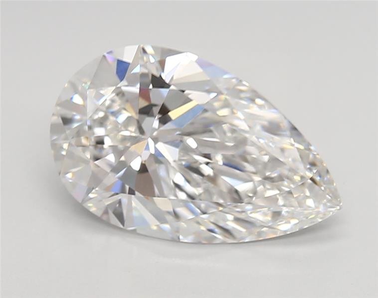 3.04ct E VS1 Rare Carat Ideal Cut Pear Lab Grown Diamond