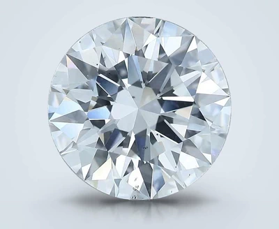 5.13ct D SI2 Rare Carat Ideal Cut Round Diamond