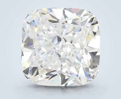 2.68ct D VVS2 Rare Carat Ideal Cut Cushion Lab Grown Diamond