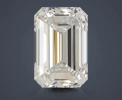 3.02ct E VS2 Rare Carat Ideal Cut Emerald Lab Grown Diamond