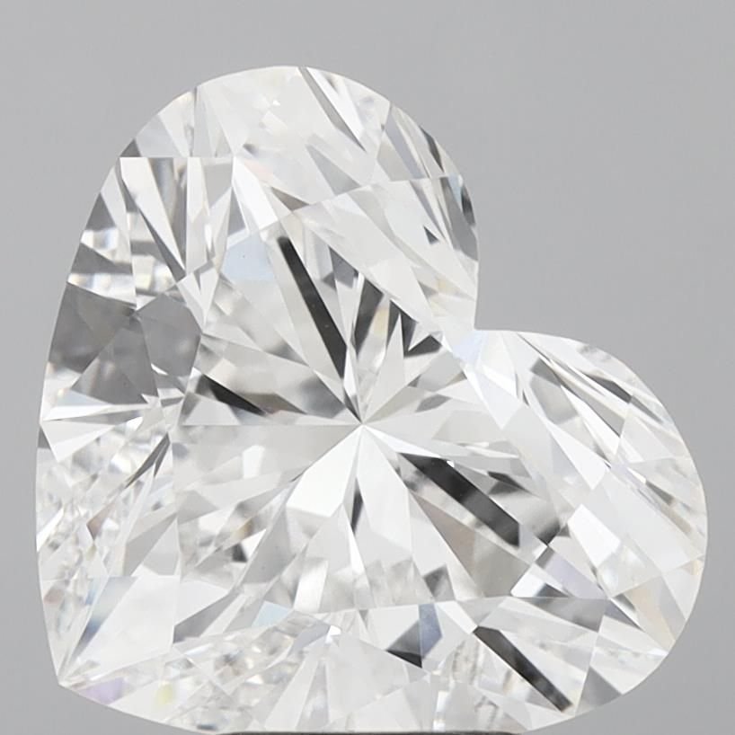 5.59ct E VVS2 Rare Carat Ideal Cut Heart Lab Grown Diamond