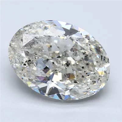 6.01ct J SI2 Very Good Cut Oval Diamond