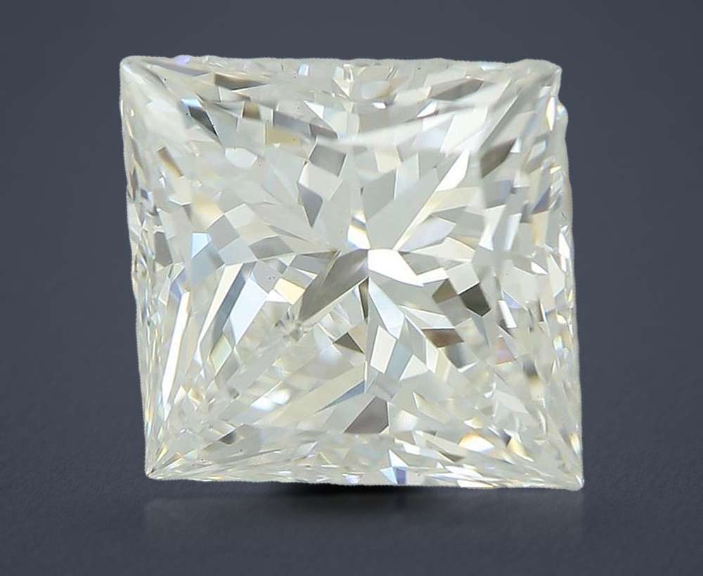 4.01ct F VS1 Rare Carat Ideal Cut Princess Lab Grown Diamond