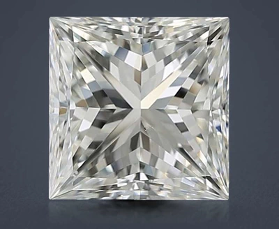 4.01ct J VS2 Very Good Cut Princess Diamond