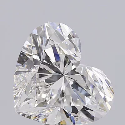 8.07ct F VS2 Rare Carat Ideal Cut Heart Lab Grown Diamond