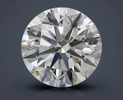 4.01ct I SI2 Rare Carat Ideal Cut Round Diamond