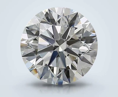 4.01ct I SI2 Rare Carat Ideal Cut Round Diamond