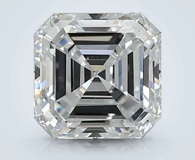 1.36ct F VS1 Very Good Cut Asscher Lab Grown Diamond