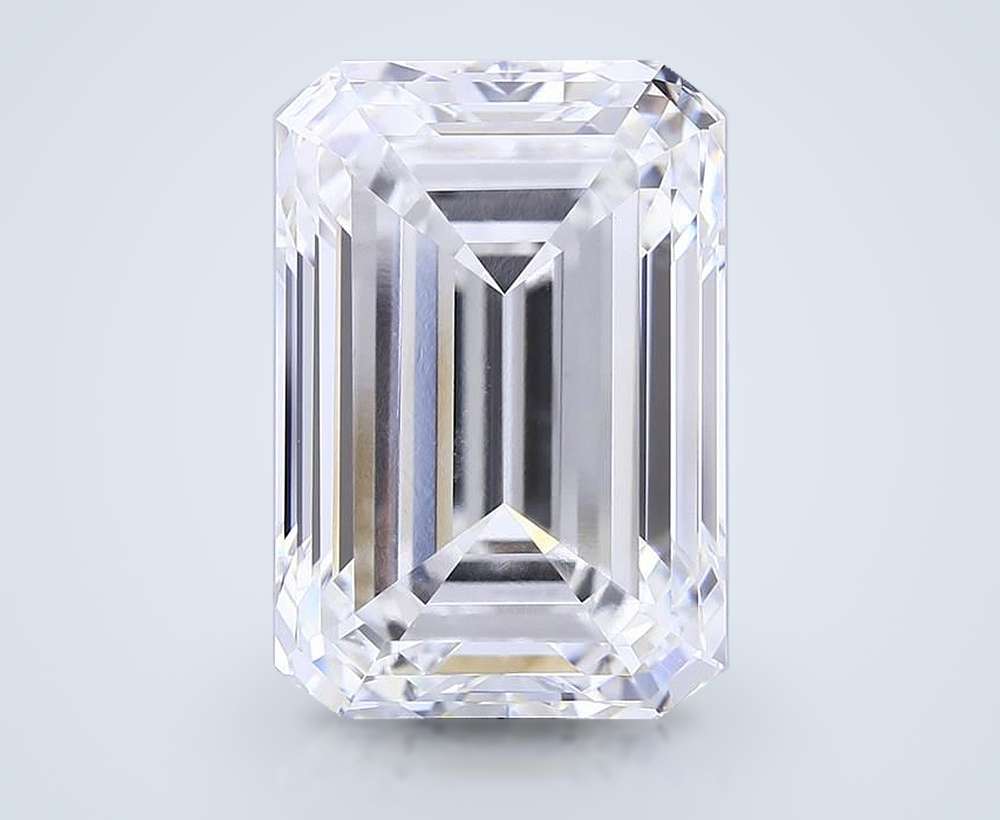 20.02ct F VS1 Rare Carat Ideal Cut Emerald Lab Grown Diamond