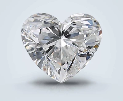 1.05ct F VVS1 Rare Carat Ideal Cut Heart Diamond