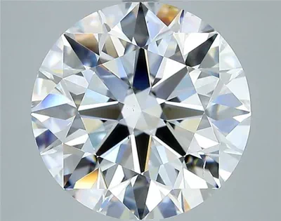 5.01ct E SI1 Rare Carat Ideal Cut Round Diamond