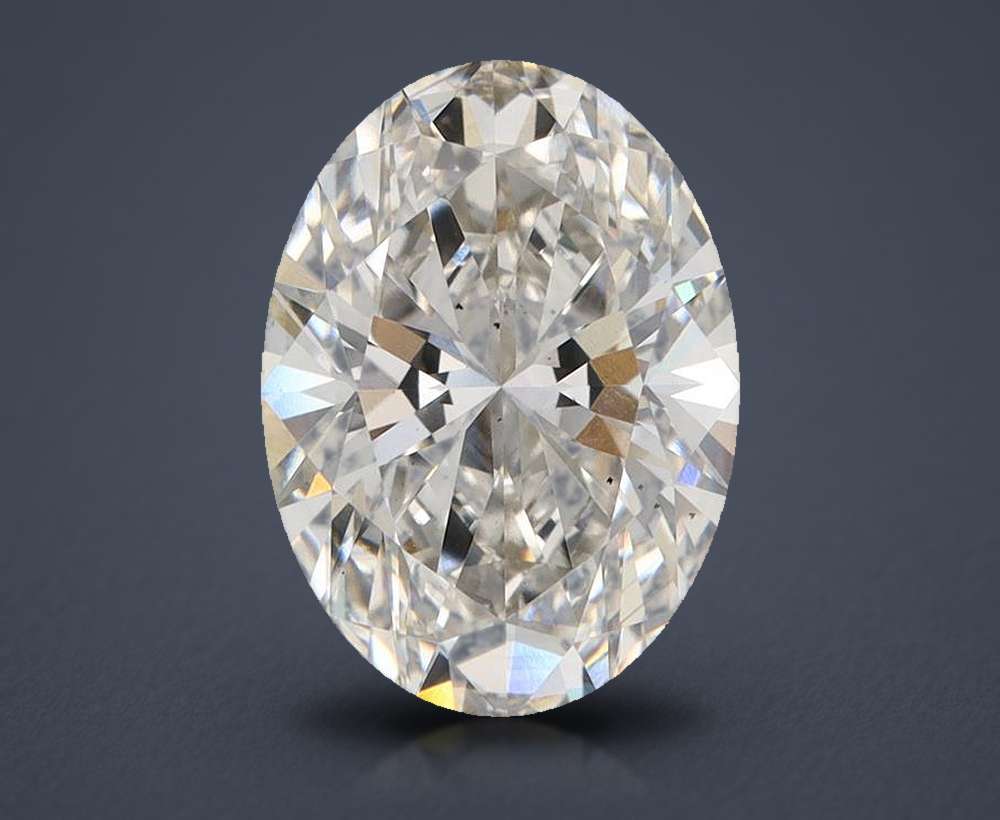 4.08ct H VS2 Rare Carat Ideal Cut Oval Lab Grown Diamond