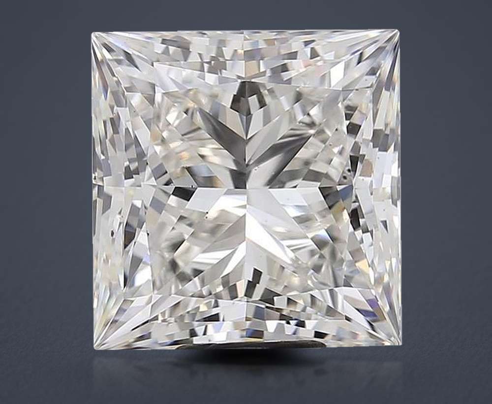 10.09ct H VS2 Rare Carat Ideal Cut Princess Lab Grown Diamond