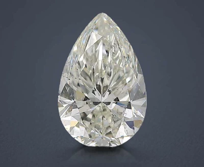 3.51ct I SI2 Rare Carat Ideal Cut Pear Diamond