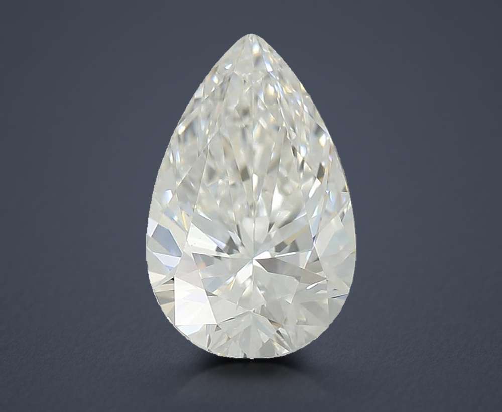 1.06ct E VS2 Rare Carat Ideal Cut Pear Lab Grown Diamond