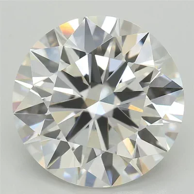4.06ct F VVS2 Rare Carat Ideal Cut Round Lab Grown Diamond