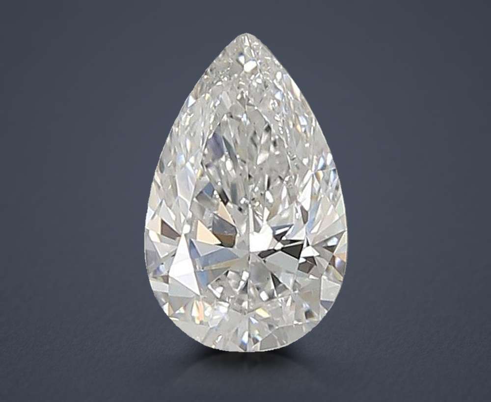 0.90ct E VS2 Rare Carat Ideal Cut Pear Lab Grown Diamond