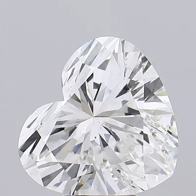 6.02ct E VVS2 Rare Carat Ideal Cut Heart Lab Grown Diamond
