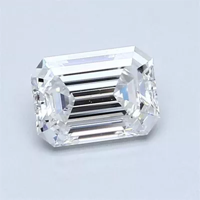 0.86ct D VS2 Very Good Cut Emerald Diamond