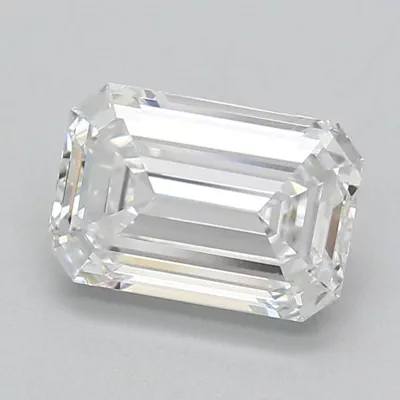 2.06ct E VS1 Rare Carat Ideal Cut Emerald Lab Grown Diamond