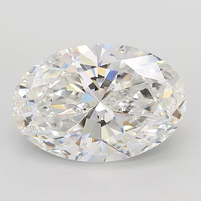 4.25ct E VVS2 Rare Carat Ideal Cut Oval Lab Grown Diamond