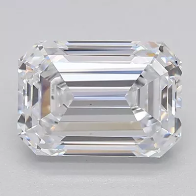 1.38ct D VS1 Excellent Cut Emerald Lab Grown Diamond
