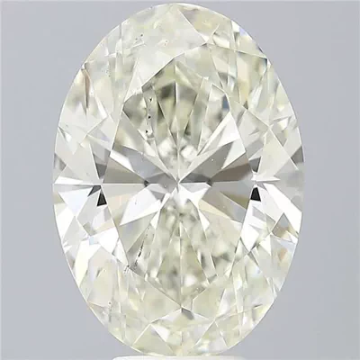 7.01ct K SI1 Rare Carat Ideal Cut Oval Diamond