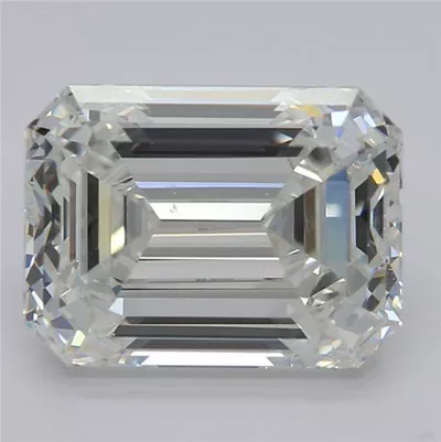 2.15ct G SI1 Rare Carat Ideal Cut Emerald Diamond