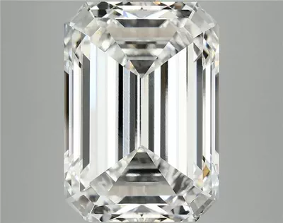 12.51ct F VVS2 Excellent Cut Emerald Lab Grown Diamond