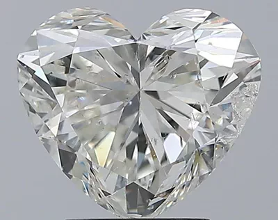 3.01ct H SI2 Rare Carat Ideal Cut Heart Diamond