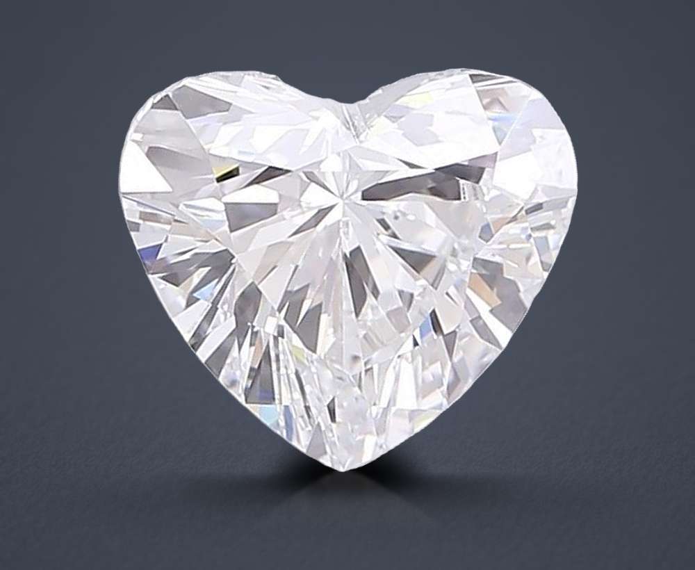 2.55ct E VVS2 Rare Carat Ideal Cut Heart Lab Grown Diamond