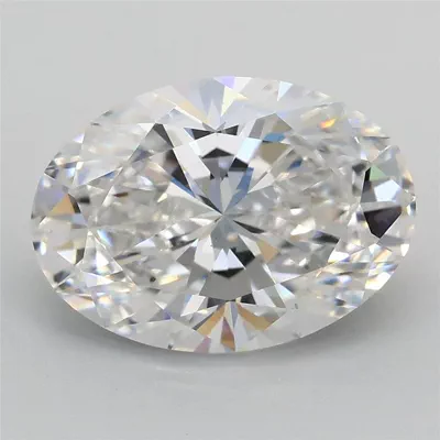 3.03ct E VS1 Rare Carat Ideal Cut Oval Lab Grown Diamond