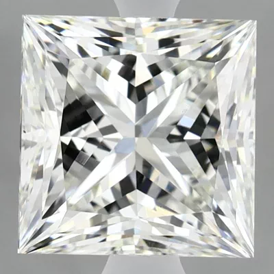 3.01ct H VS1 Rare Carat Ideal Cut Princess Lab Grown Diamond