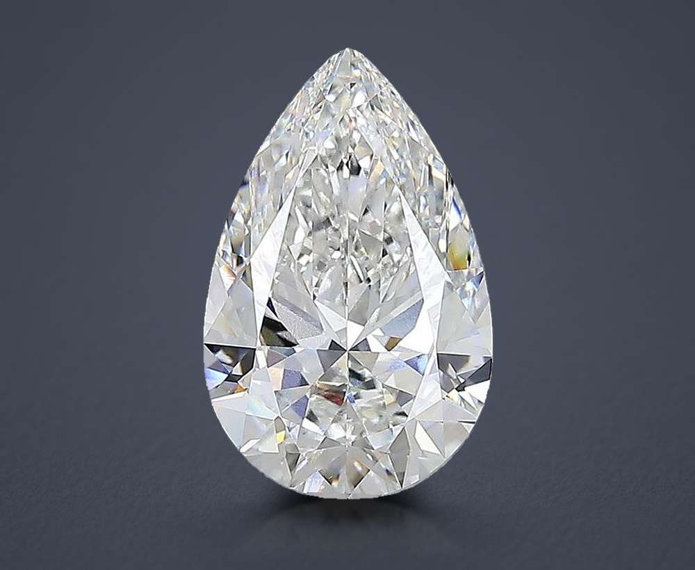 15.04ct F VVS2 Rare Carat Ideal Cut Pear Lab Grown Diamond