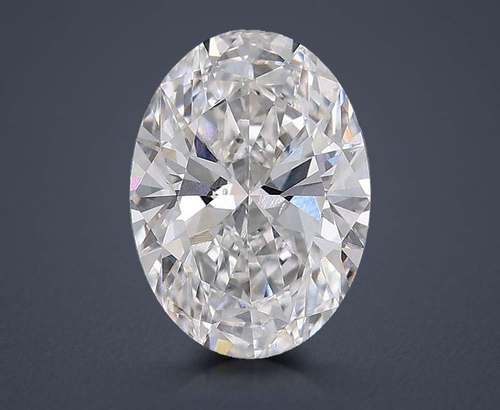 1.00ct E SI1 Rare Carat Ideal Cut Oval Lab Grown Diamond