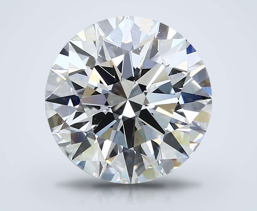 4.53ct F VS1 Rare Carat Ideal Cut Round Lab Grown Diamond
