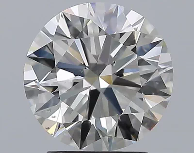 2.51ct G SI1 Rare Carat Ideal Cut Round Diamond