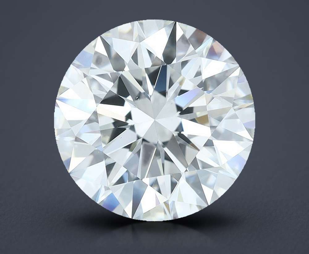 4.16ct H VS2 Rare Carat Ideal Cut Round Diamond