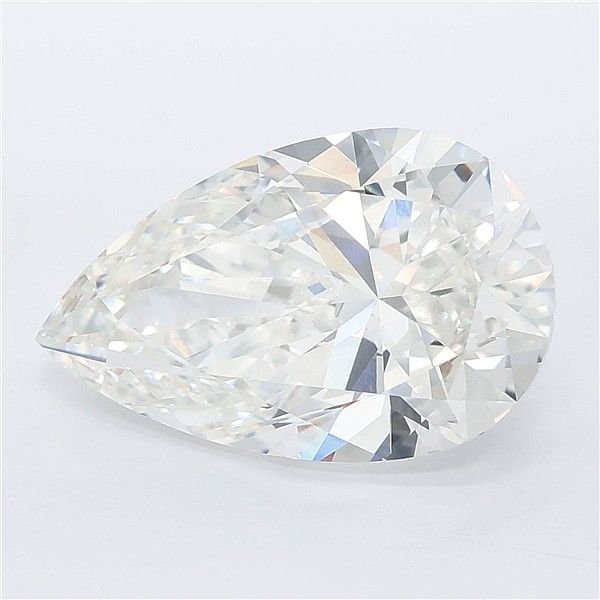 6.10ct F VVS2 Rare Carat Ideal Cut Pear Lab Grown Diamond