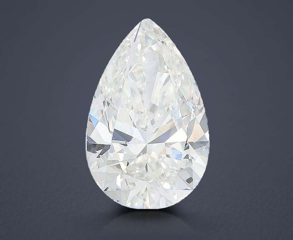 6.10ct F VVS2 Rare Carat Ideal Cut Pear Lab Grown Diamond