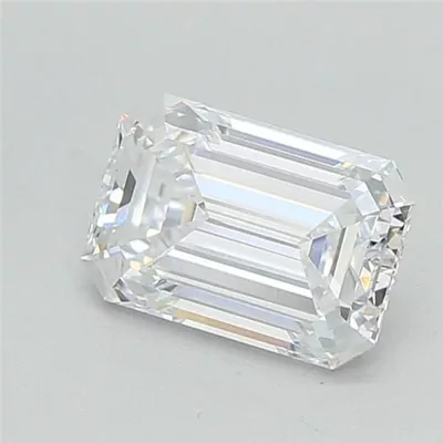 1.10ct E VVS2 Rare Carat Ideal Cut Emerald Lab Grown Diamond