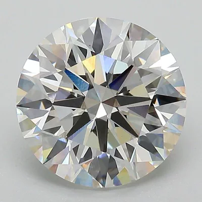 3.34ct F VS1 Rare Carat Ideal Cut Round Lab Grown Diamond