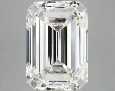 12.88ct F VVS2 Rare Carat Ideal Cut Emerald Lab Grown Diamond