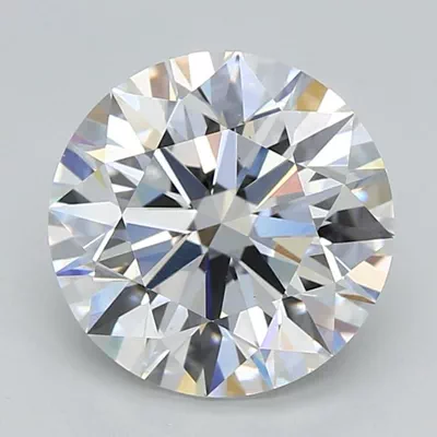 3.38ct F VS1 Rare Carat Ideal Cut Round Lab Grown Diamond