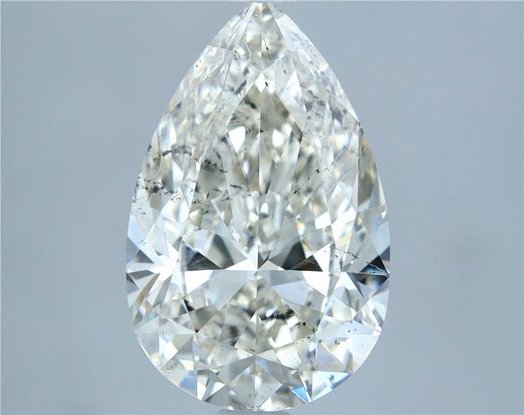 2.56ct J SI2 Rare Carat Ideal Cut Pear Diamond