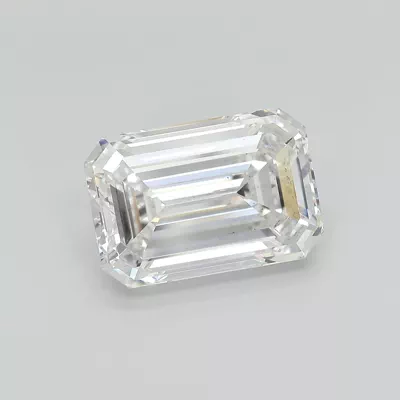 8.27ct F VS2 Rare Carat Ideal Cut Emerald Lab Grown Diamond
