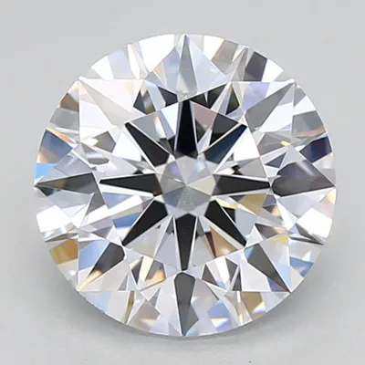 3.13ct D VVS2 Rare Carat Ideal Cut Round Lab Grown Diamond